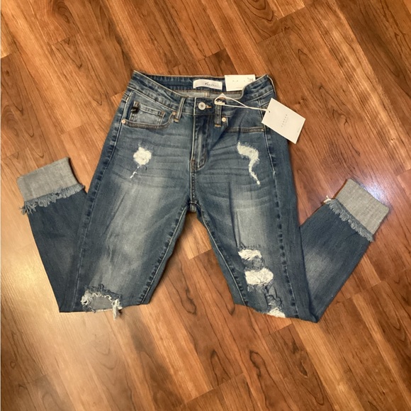 KANCAN MID RISE ANKE SKINNY NWT - Picture 2 of 11